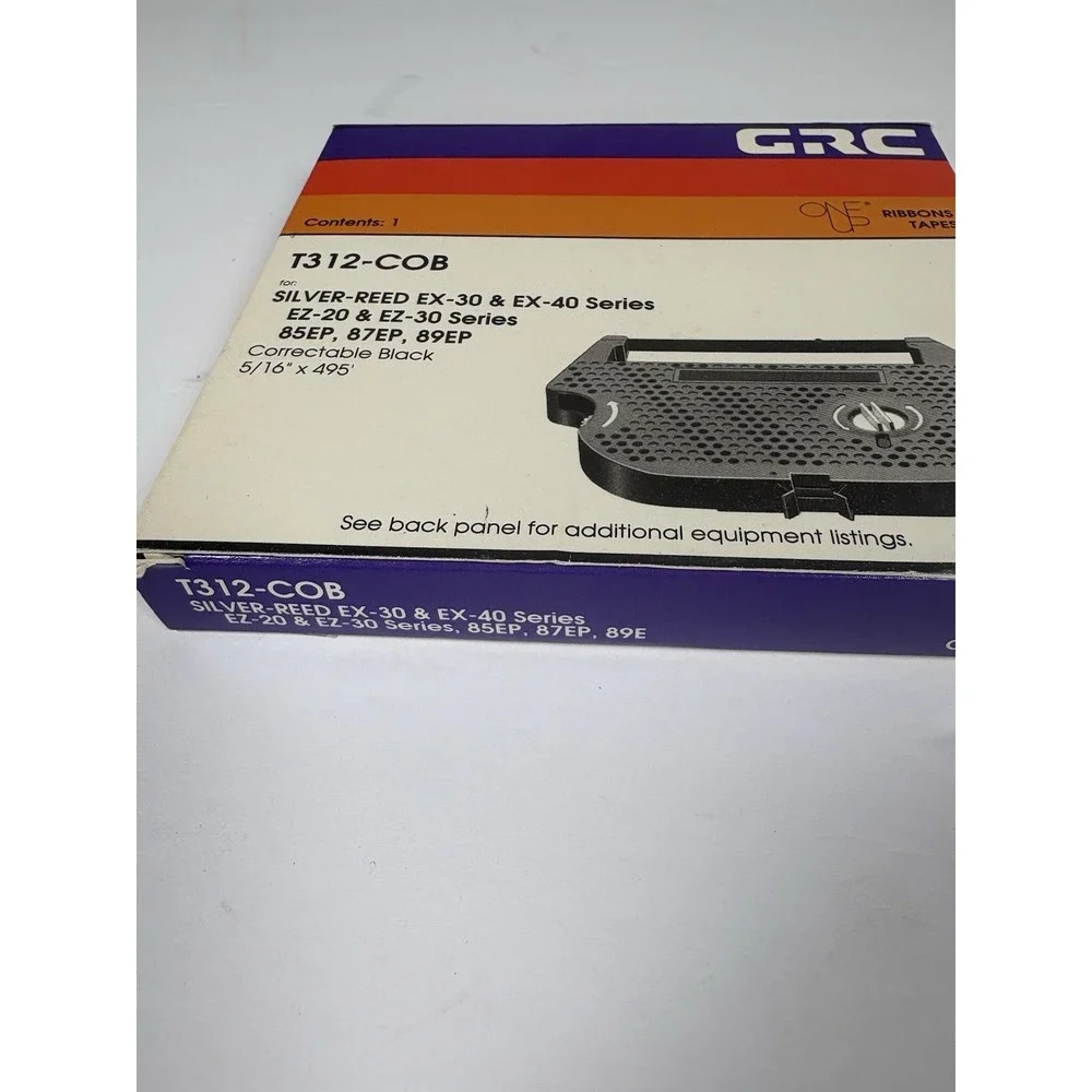 GRC T312-COB Correctable Typewriter Ribbon Black 5/16